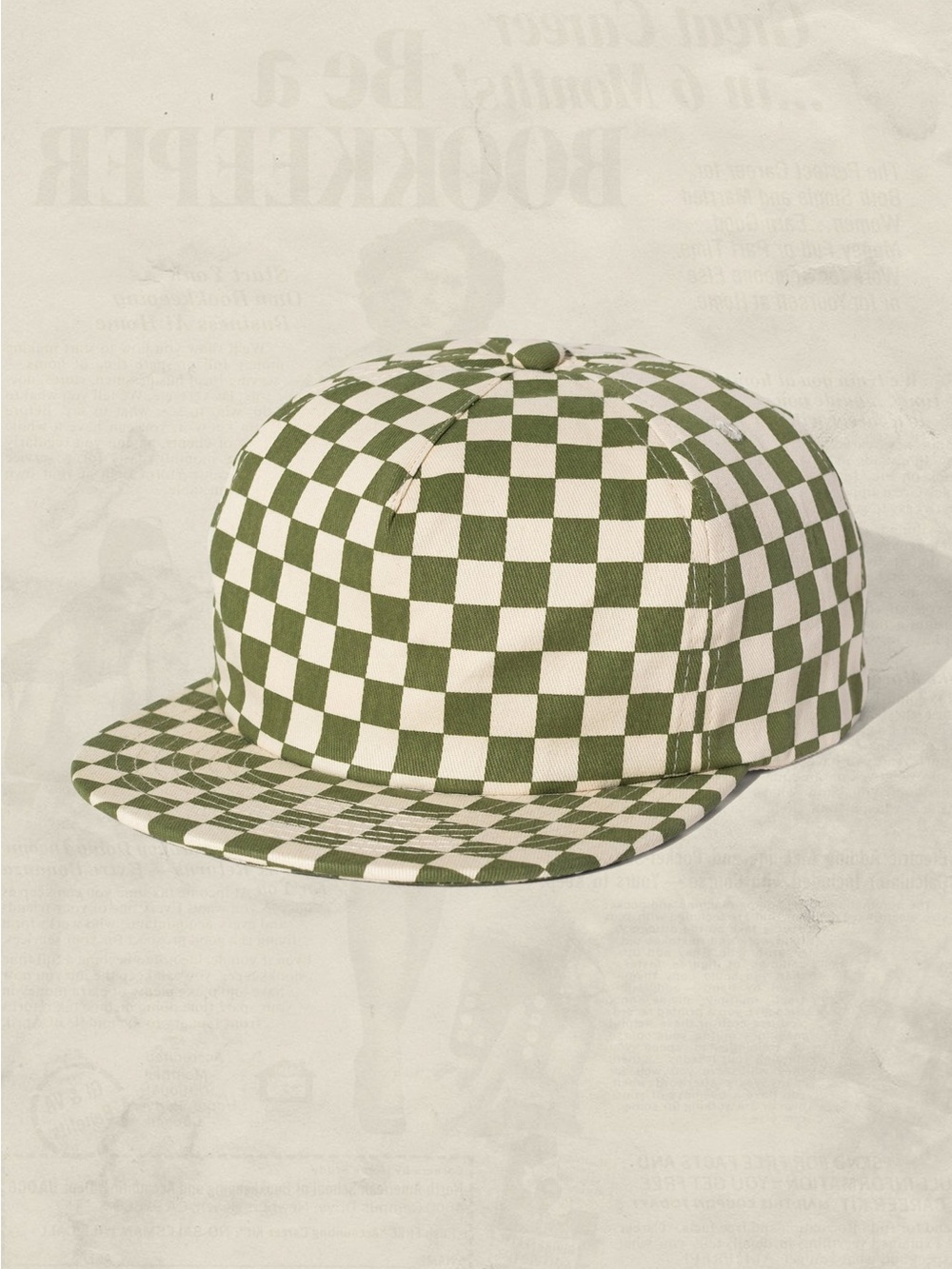 WELD CHECKERBOARD FIELD TRIP HAT Cactus Checkerboard - Strapback Baseball Cap